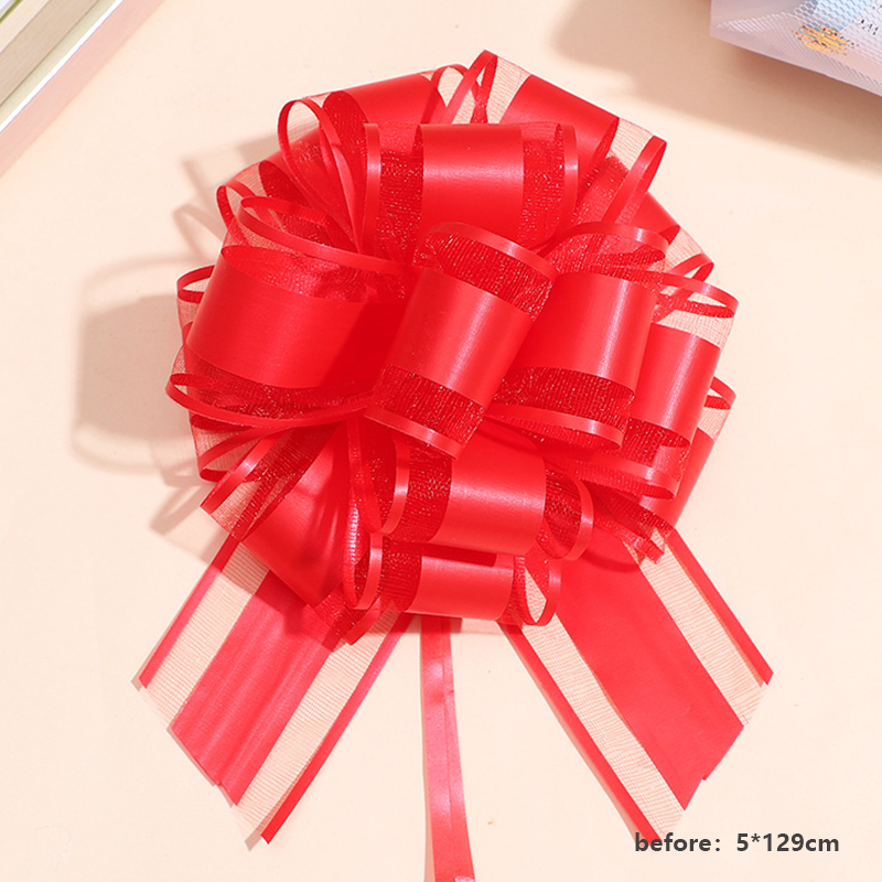 Cinta blanca para coche de boda, lazos para tirar, envoltura de , decoración para coche de boda, suministros para de cumpleaños, sillas Pew, decoración del hogar DIY: Caqui oscuro