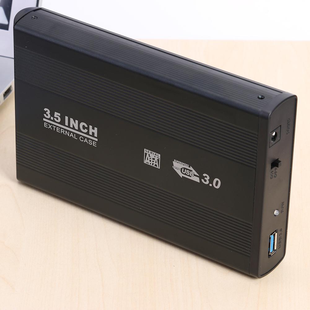 Externe 3,5 zoll SSD Festplatte Gehäbenutzen 5-Gbps USB 3,0 zu SATA Hafen HDD Kasten Kompatiblen Betriebs System Fenster 98/mich