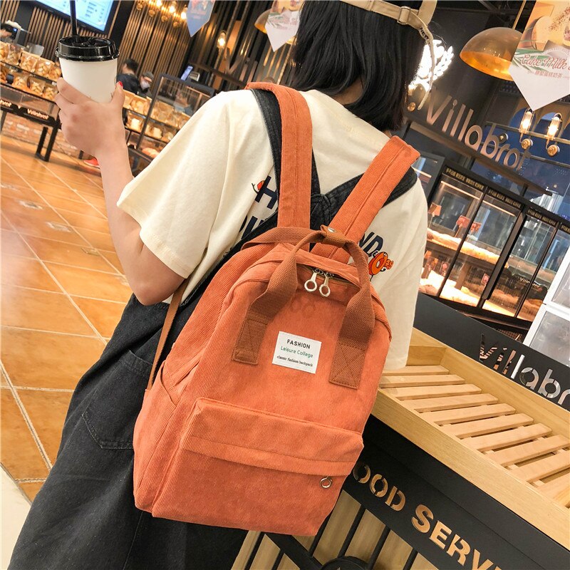 Trend Female School Bags Women Backpack College School Bagpack Harajuku Travel School Bags For Teenage Girls