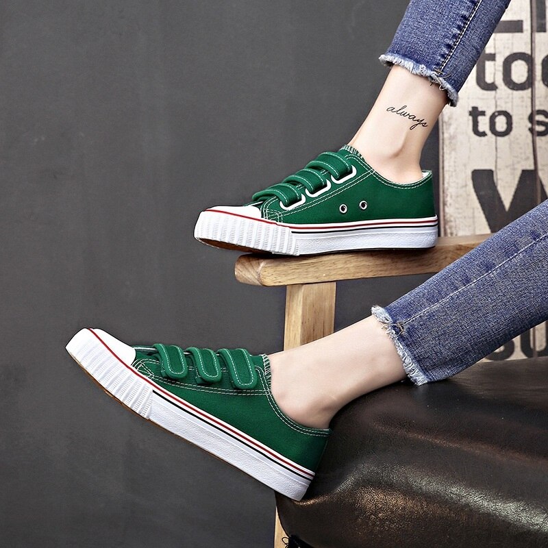 Canvas schoenen voor meisjes Lente Mode Sneakers Effen Naaien Vrouwen Denim Schoen Sapato Feminino Size 35-40 Vrouwen casual Schoenen