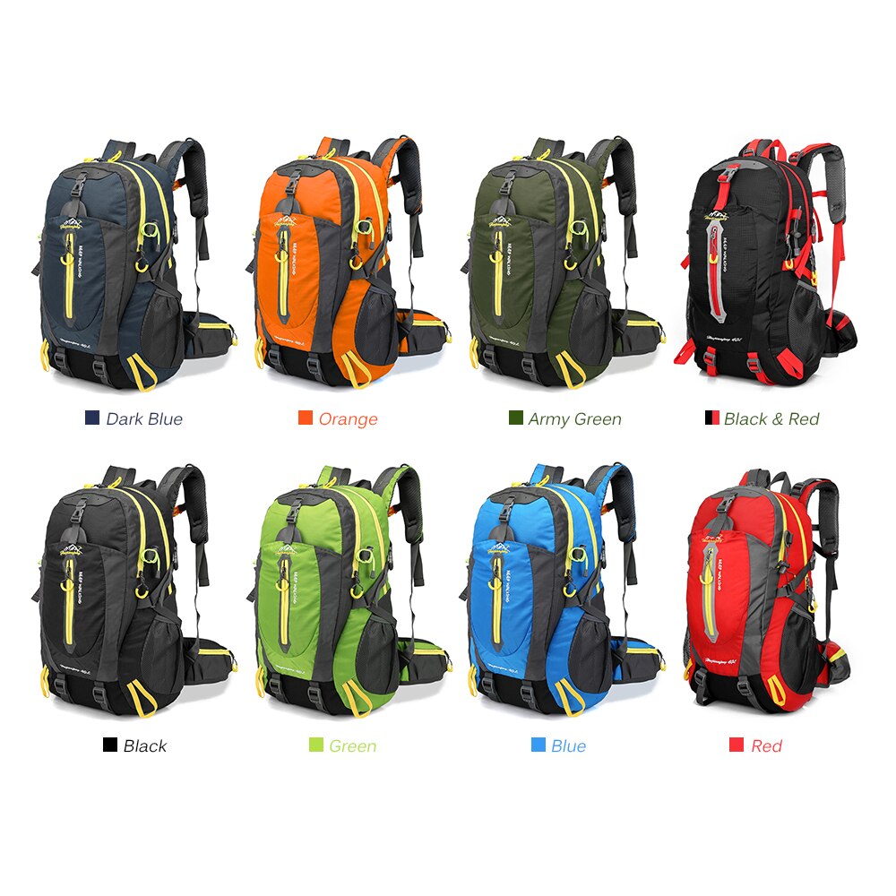 Waterproof Climbing Backpack Rucksack 40L Outdoor Sports Bag Travel Camping Hiking Backpack Daypack Trekking Bags For Men Women