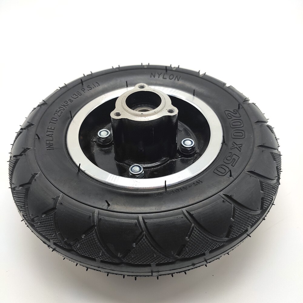 200x50 Pneumatic Wheel Tire 200*50 Inner Outer Tyre with Disc Brake Rim for Electric Scooter Parts
