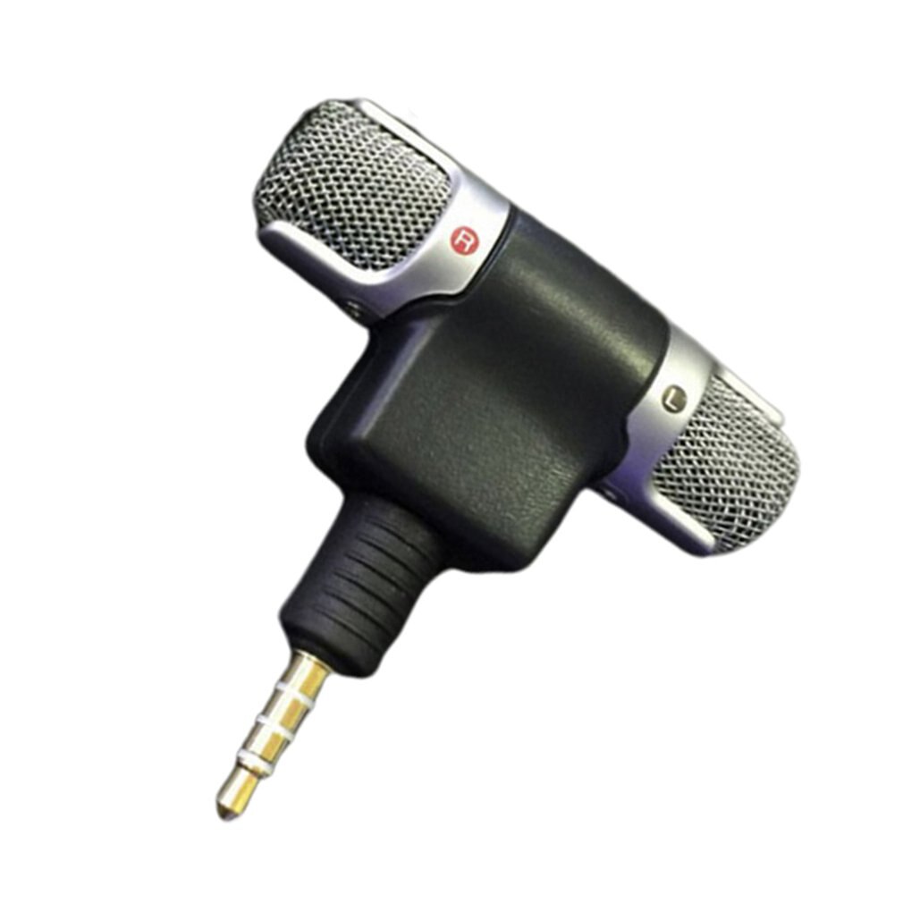 Mini Jack Microphone Stereo Mic For Recording Mobile Phone Studio Interview Microphone For iPhone Android smartphone laptops PC