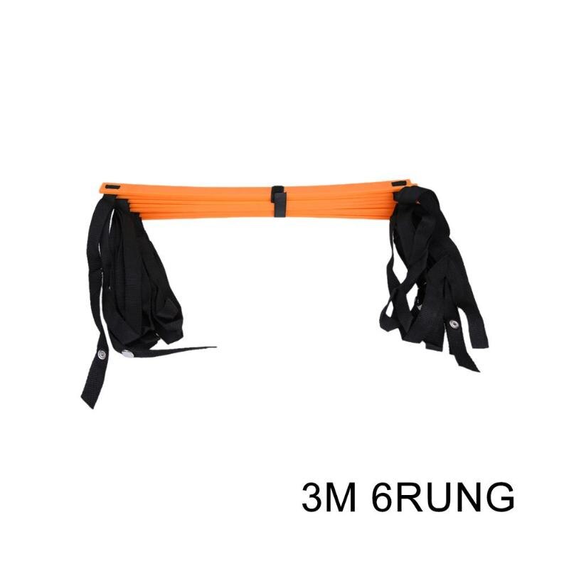 4/6/7/9/12/14 Rung Nylon Straps Agility Training Ladders Soccer Football Speed Ladder Training Stairs Fitness Equipment: orange 6Rung