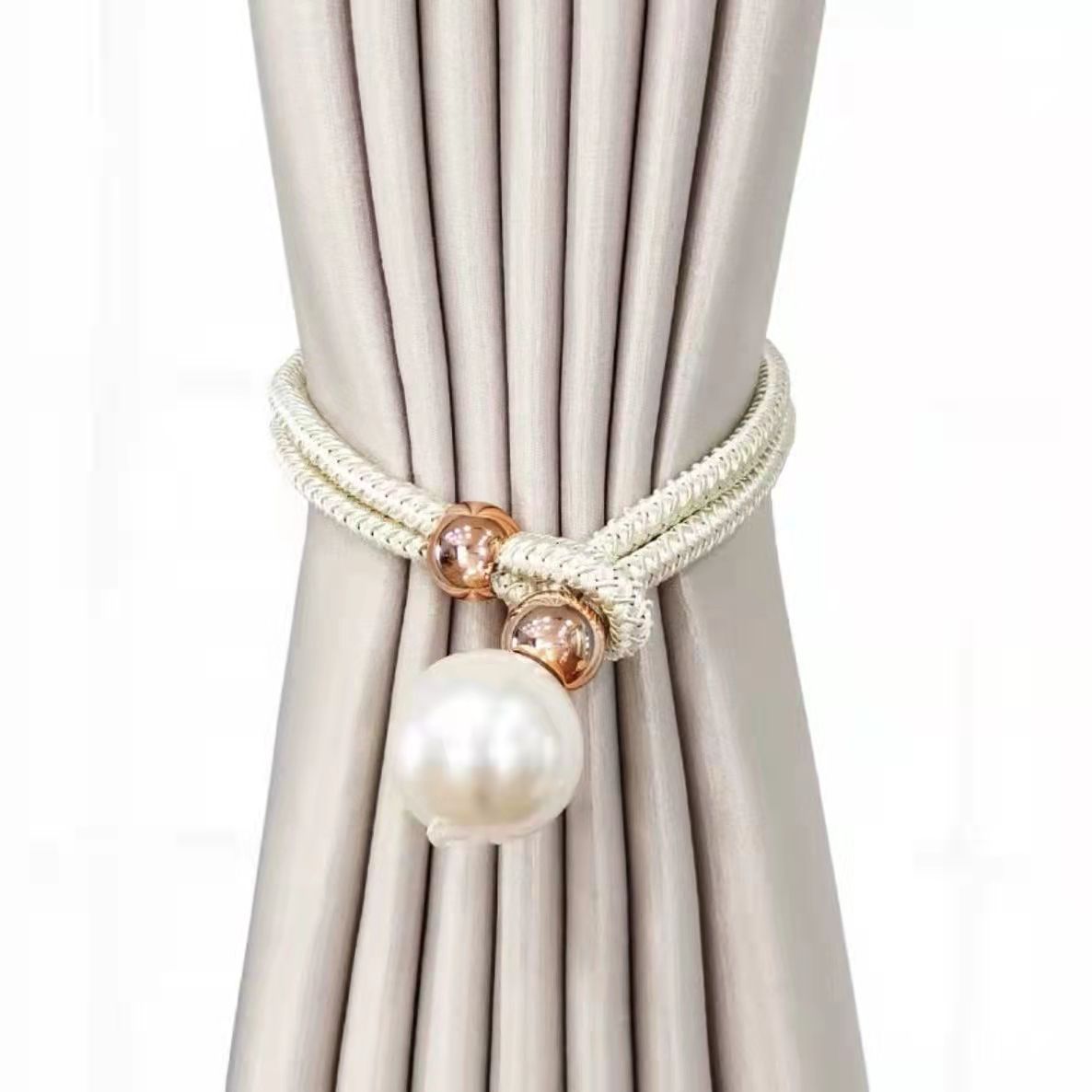 1Pc Heavy Curtains Clamps Curtain Holder Pompom Tieback Clips Hanging Balls Tie Back Home Decoration Accessories: Yellow