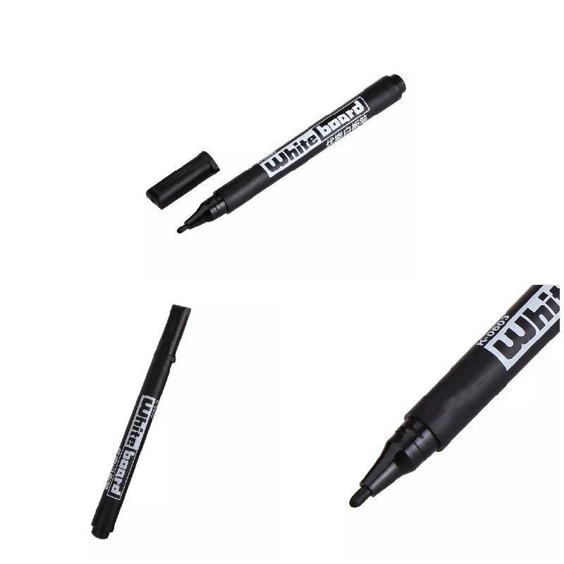 20Pcs Whiteboard Marker Black Pen Dry Wipe Erase Erasable Office Meeting Teach Stationery JR Deals