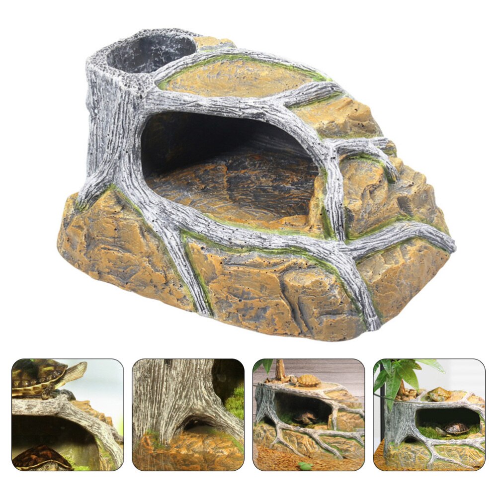 1Pc Aquarium Aquarium Decor Schildpad Klimmen Schildpad Terras Ornament