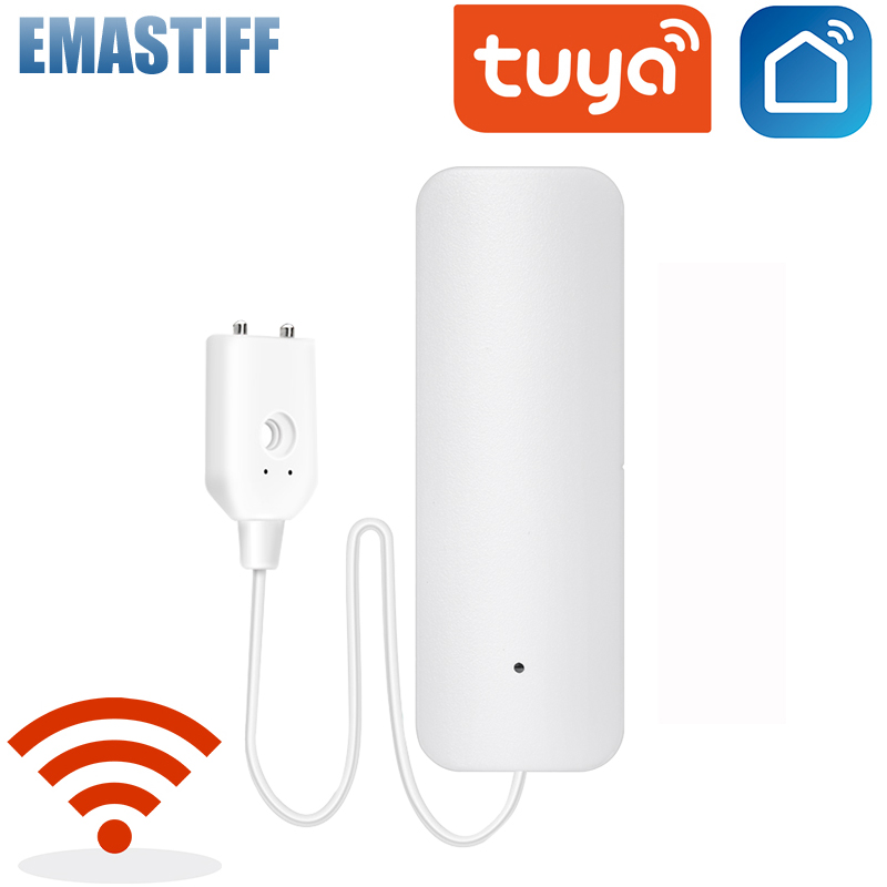 EMastiff – capteur de fuite d&#39;eau intelligent, wi-fi, Tuya, alarme, Compatible avec l&#39;application Tuya smart/smart Life, Installation facile