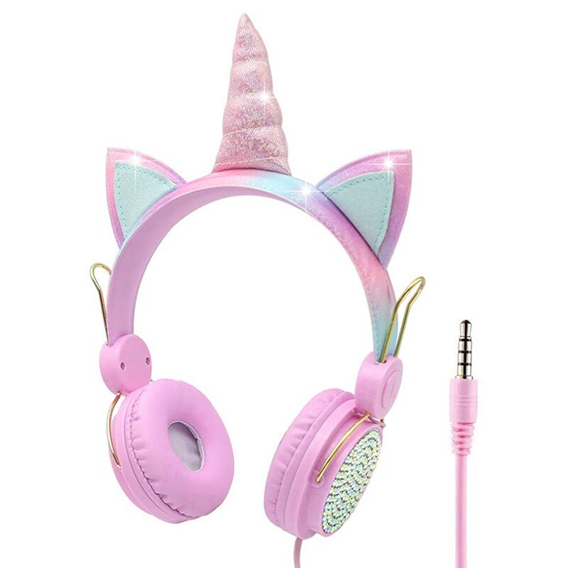 Casque pour enfants avec micro stéréo musique filaire écouteurs mignon fille enfants Gamer casque pour Smartphone PC MP3 tablette: 2