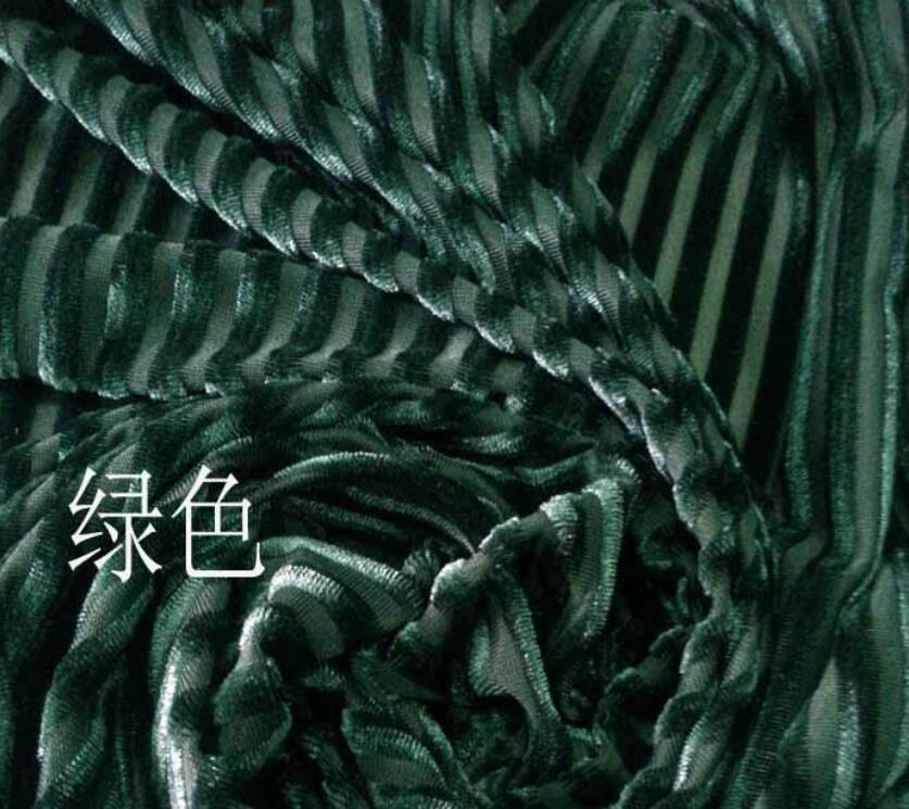 Fløyel stoff elastisk nydelig silkeaktig stripe stoff til kjole luksus myk fløyel hjem tekstil gardin