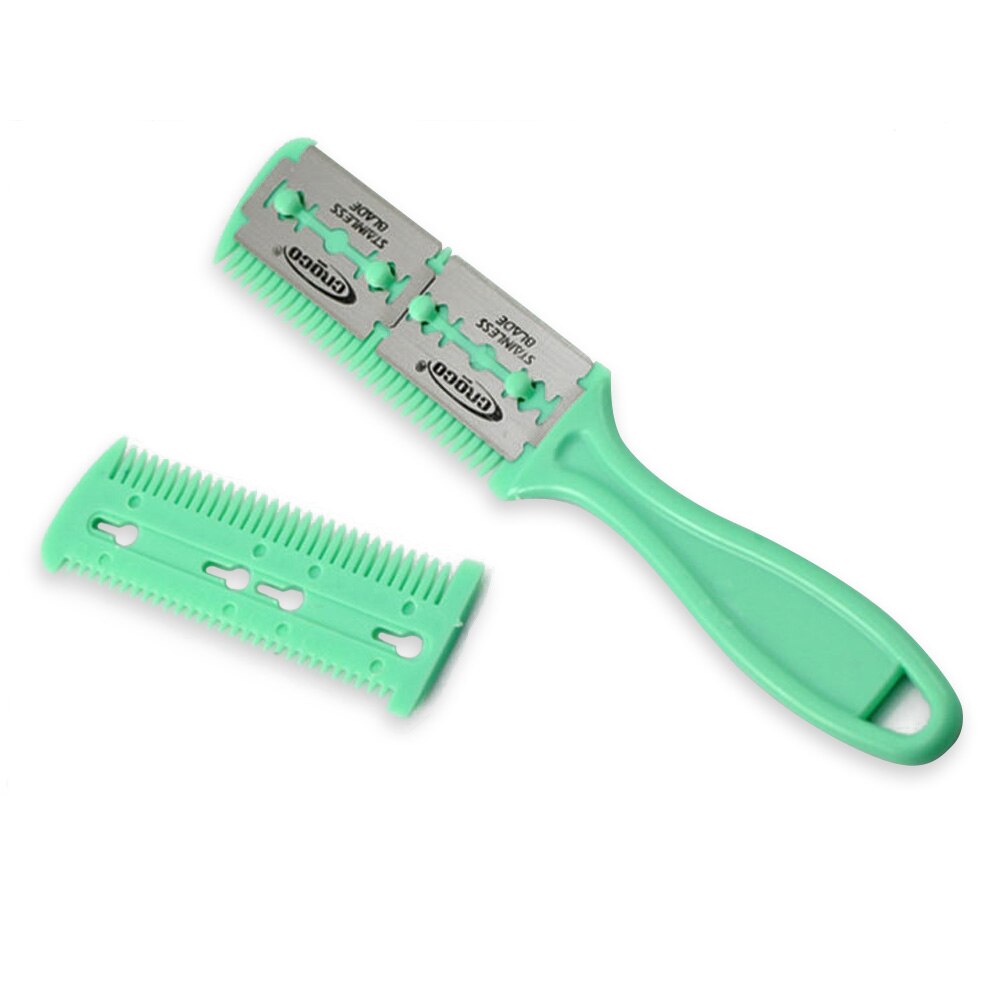 1/2 pcs Double Sides Hair Razor Comb With Removable Blades Cutter Cutting Thinning Shaper Haircut Trimmer Styling Tool