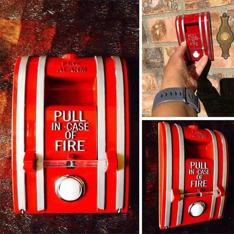 Timbre de puerta rojo Retro portátil, Timbre Inalámbrico impermeable de fácil instalación para exteriores, hogar, jardín, patio, Hogard