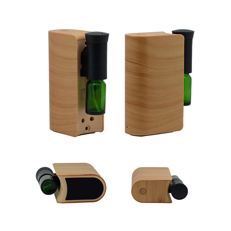 Newly Portable Aromatherapy Diffuser Wood Grain USB Home Essential Oil Diffuser with LED Light