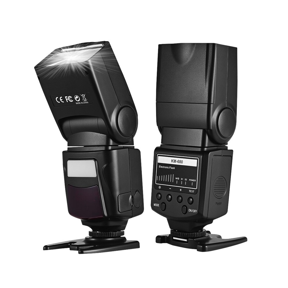 Riempire la luce Flash Speedlite Speedlight con supporto per slitta a LED supporto per luce per fotocamere DSLR Canon/Nikon luminosità regolabile