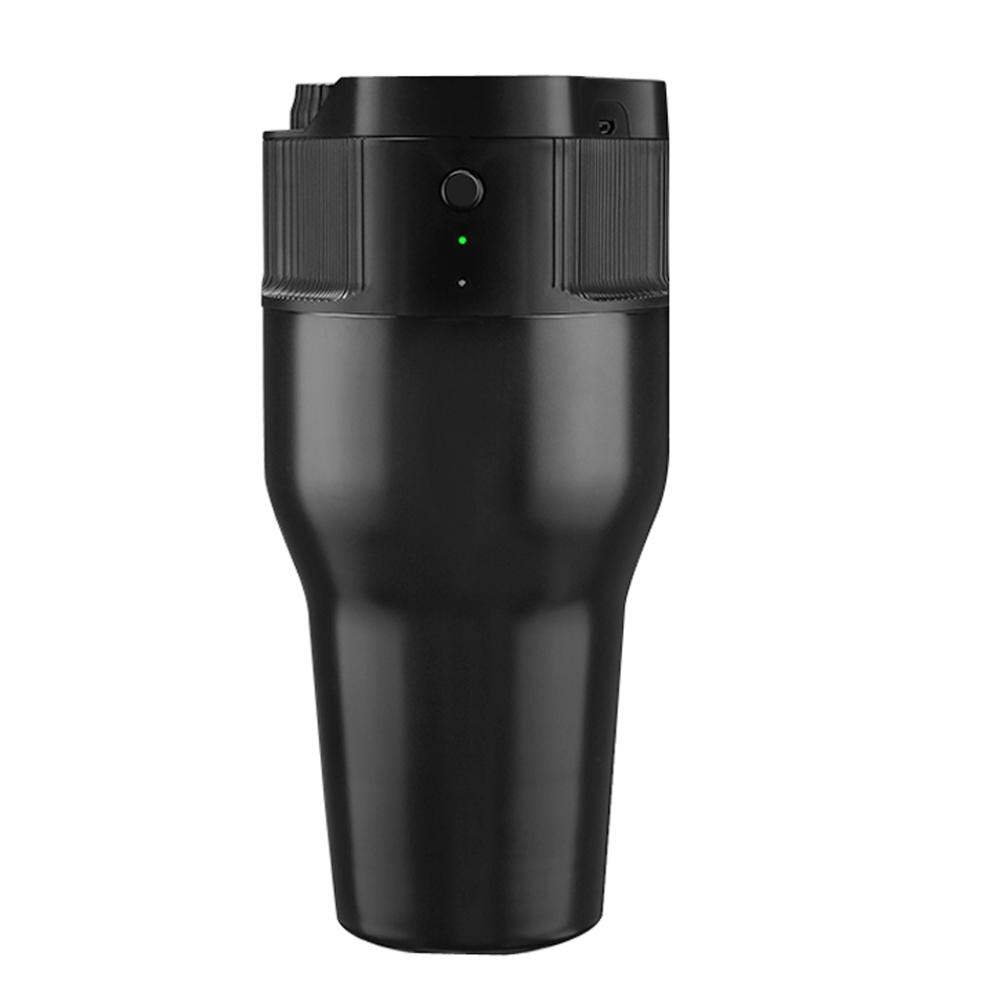Portable Drip Coffee Maker Travel Mug Capsule Espresso Maker Coffee Machine for Refillable K-Cup for Travel Car Office 550ml: Black