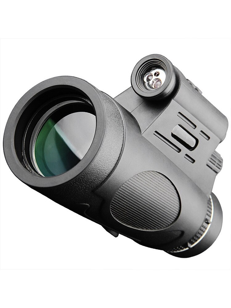 Powerful 12x50 Monocular Telescope With Three Kinds Of Light For Night Use Focus Object Signalling Outdoor Binoculars