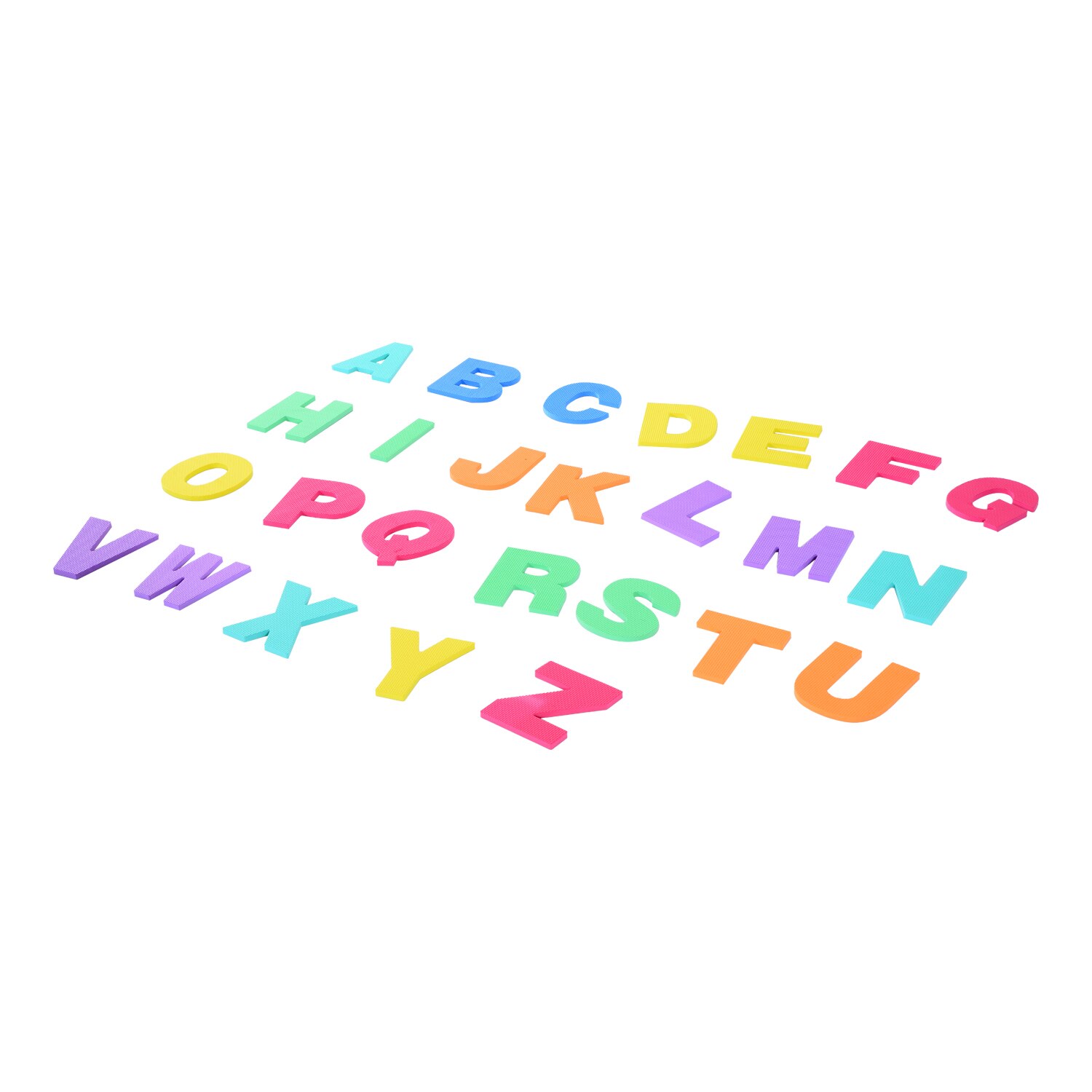 HOMCOM Alfombra Puzle 2.41m2 Ninos 3 Anos 26 Letras Goma Espuma Estera Juego Puzzle