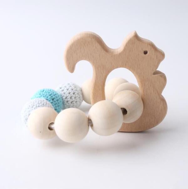 DIY Ambachten Armbanden Met Vis Vorm Accessoires Voor Baby Rammelaar Speelgoed Niet giftig Gehaakte Kralen Food Grade Materialen Bijtring: type 4