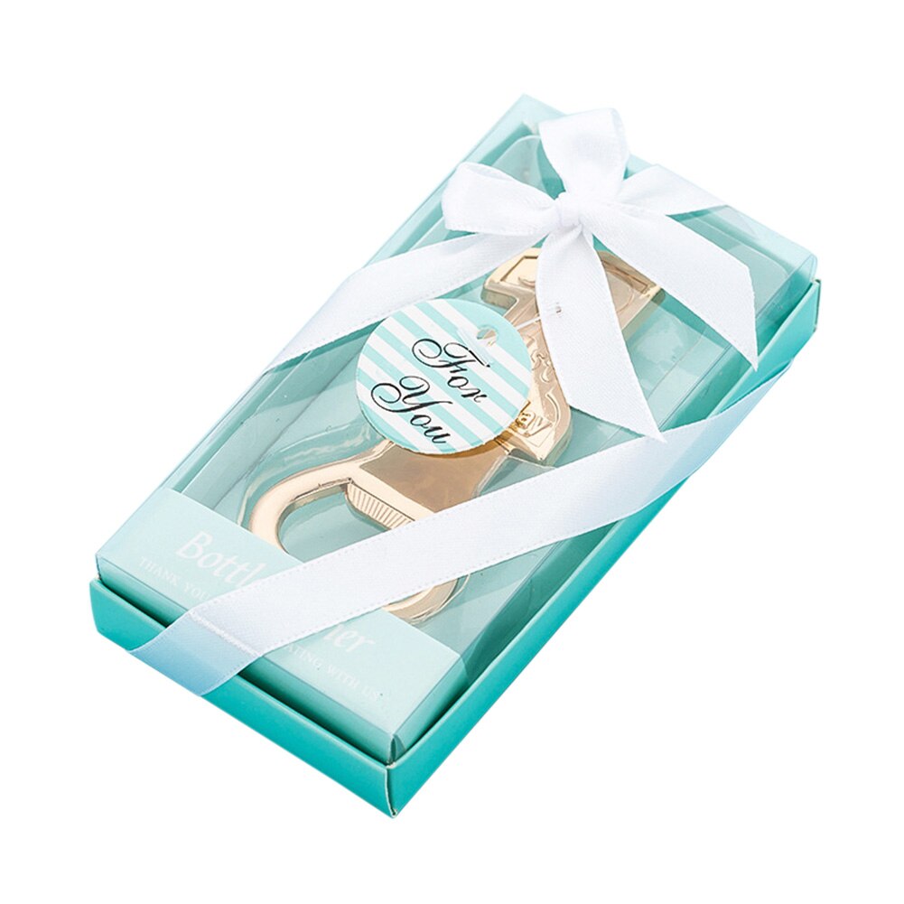 1 sztuk otwieracz robić butelek prezent ślubny diamentowe wesele rocznica otwieracz robić piwa 18 lat ceremonii otwieracze robić butelek robić dekoracji: Niebieski