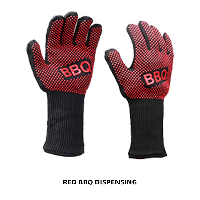 Gants multifonctions pour four à micro-ondes, maniques à poignée pour barbecue, résistant à la chaleur, ignifuge, pour la cuisson, outil de cuisine: 2pcs BBQ
