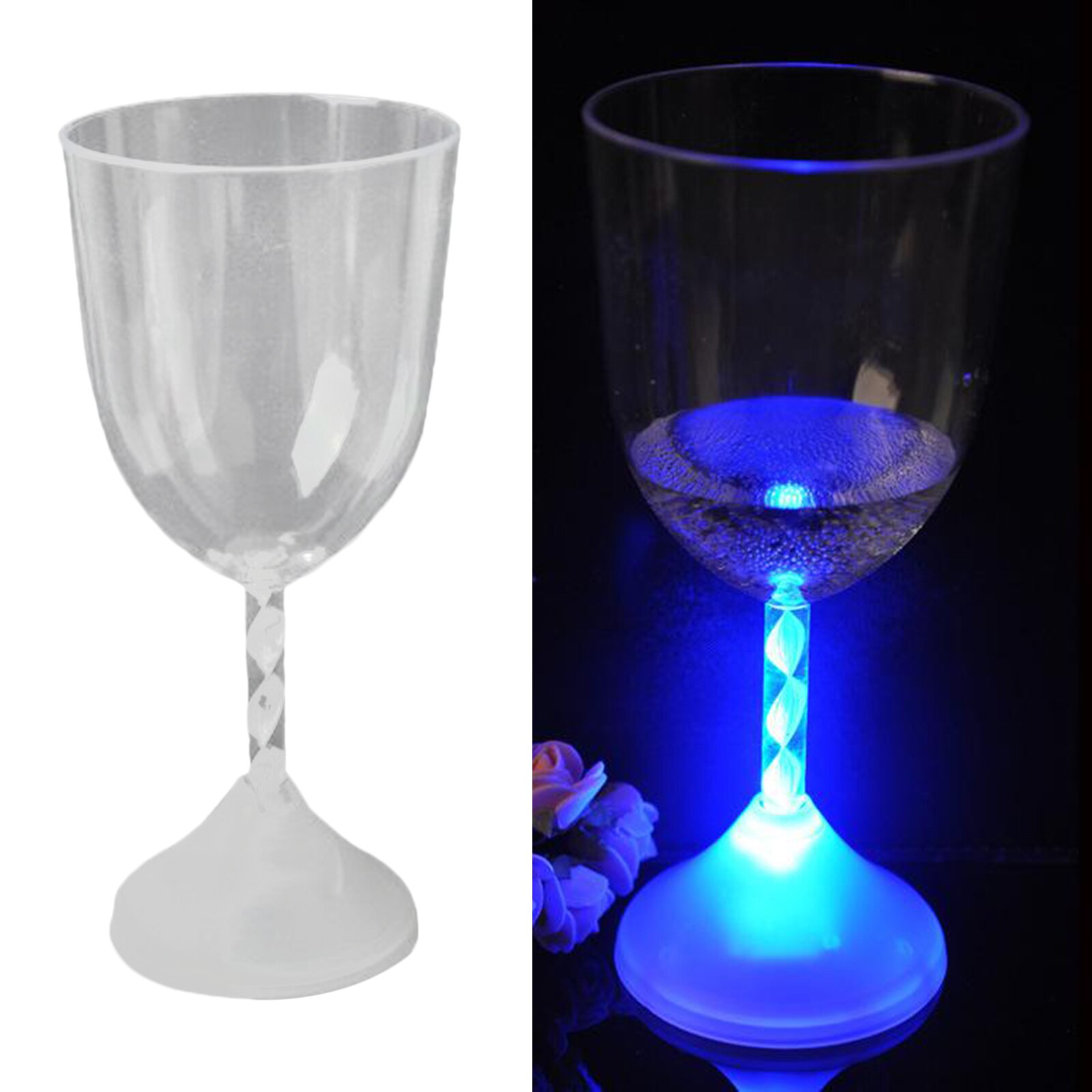 Blinkande drycker vinglas färgförändring, hållbar plast återanvändbar flerfärgad halloween suplies
