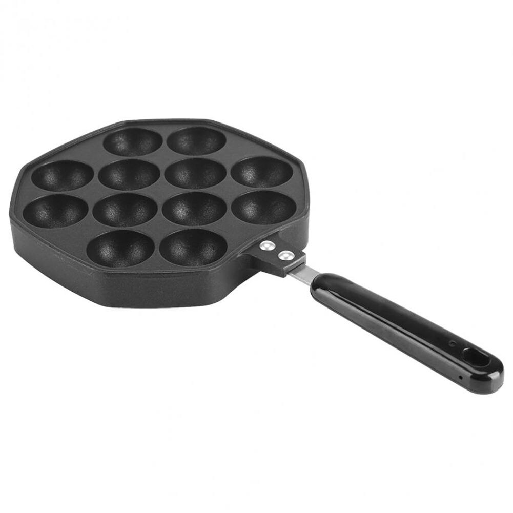 12 Holtes Aluminium Takoyaki Pan Takoyaki Maker Octopus Kleine Ballen Bakken Formulieren Mold Pannen Thuis Koken Gereedschap
