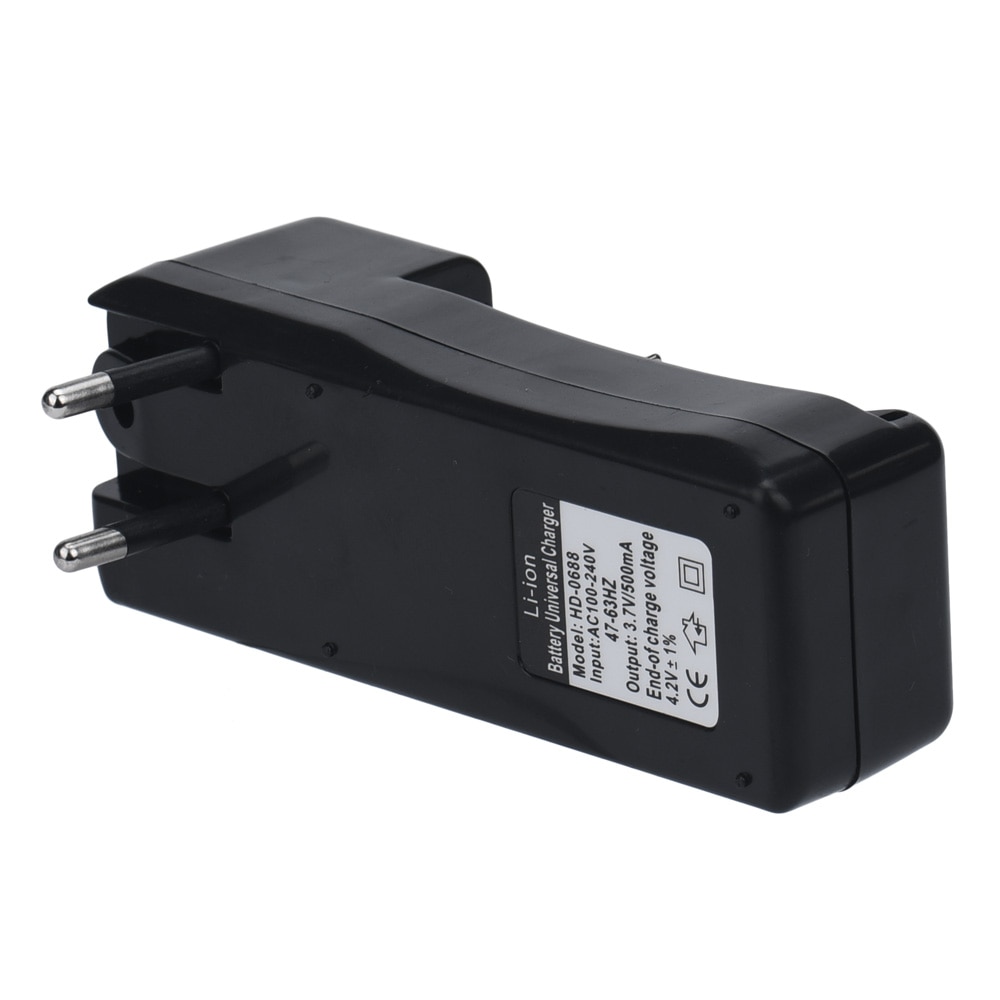 Universal Dual Battery Charger For 18650 16340 26650 Rechargeable 3.7V Li-ion EU Battery Travel independent charging Plug