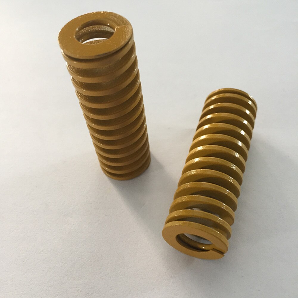 2Pcs Yellow Spiral Stamping Compression Die Spring 16 x 8 x 20/30/50/60/80/100mm