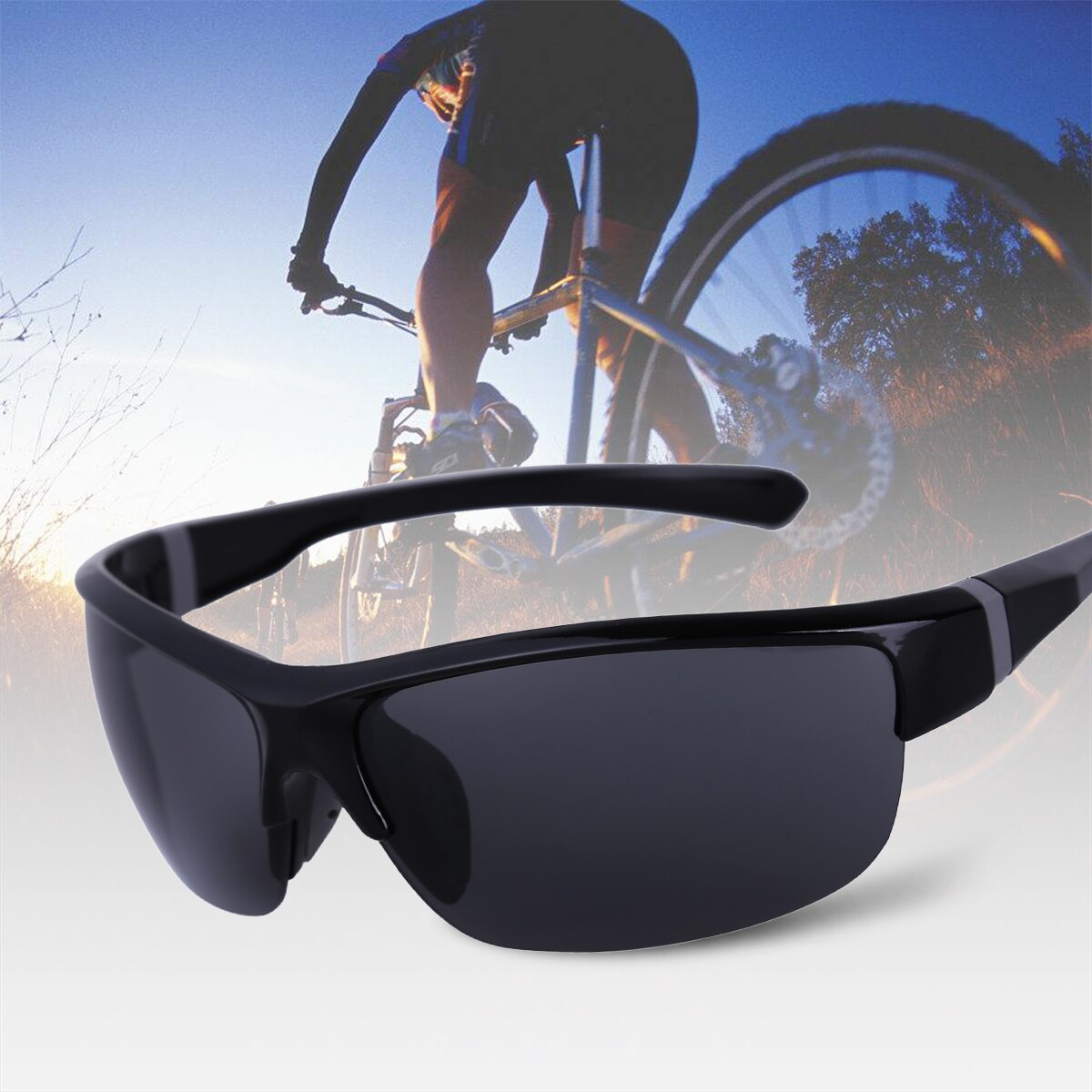 DPOIS Sonnenbrille Männer Sport Sonnenbrille UV 400 Schutz Golf Sonnenbrille Frauen Fahren Radfahren Gläser Angeln Brillen