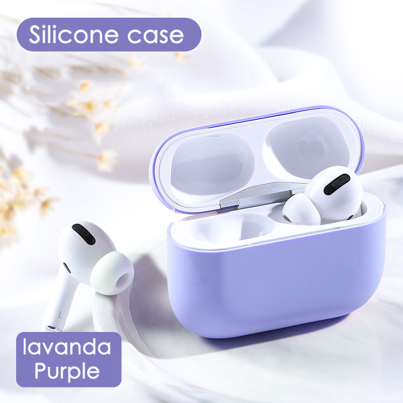Case Apple Airpods Pro 8 Kleur Gevallen Beschermende Waterdichte Siliconen Draadloze Bluetooth Hoofdtelefoon Case Multicolor: Purple