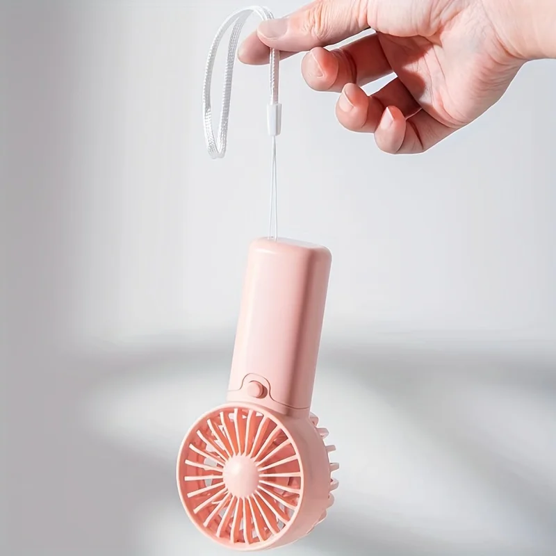 ventilador pequeño con carga USB, turbina eólica portátil para estudiantes, Mini ventilador de mano de alto volumen de aire para exteriores, Enfriador de aire