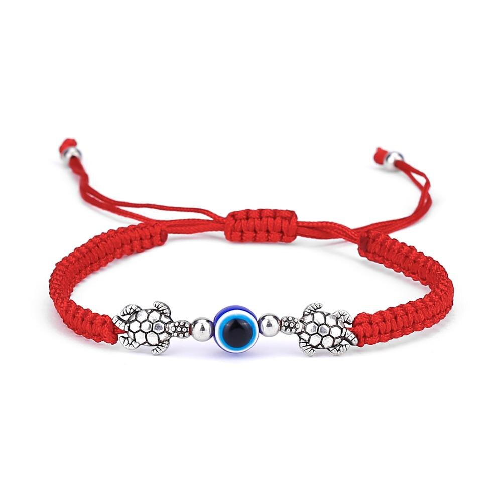 Lucky Rood Zwart String Discussie Armbanden Blue Evil Eye Charm Armbanden Vrouwen Handgemaakte Gevlochten Touw Geluk Sieraden: 1