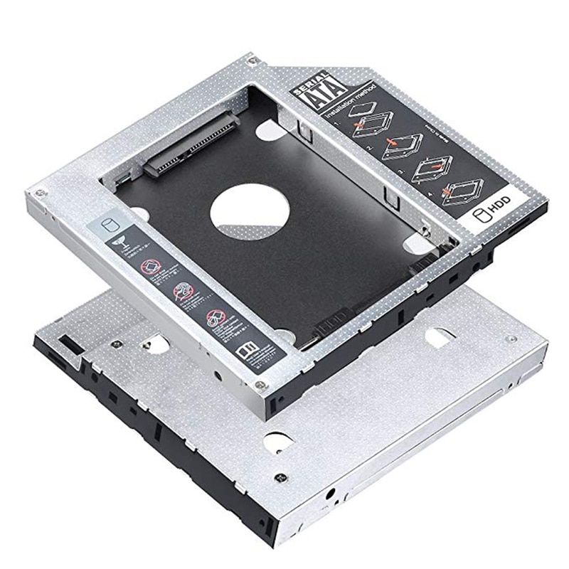 2nd HDD SSD Festplatte Caddy Tray Ersatz für Lenovo Thinkpad T420 T430 T510 T520 T530 W510 W520 W530, interne Laptop CD/