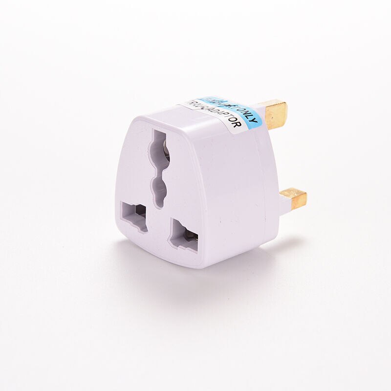 Universele us eu au converter naar uk hk ac reisstekker oplader adapter connector uk stekker witte drie-pins aansluiting converter 1pc