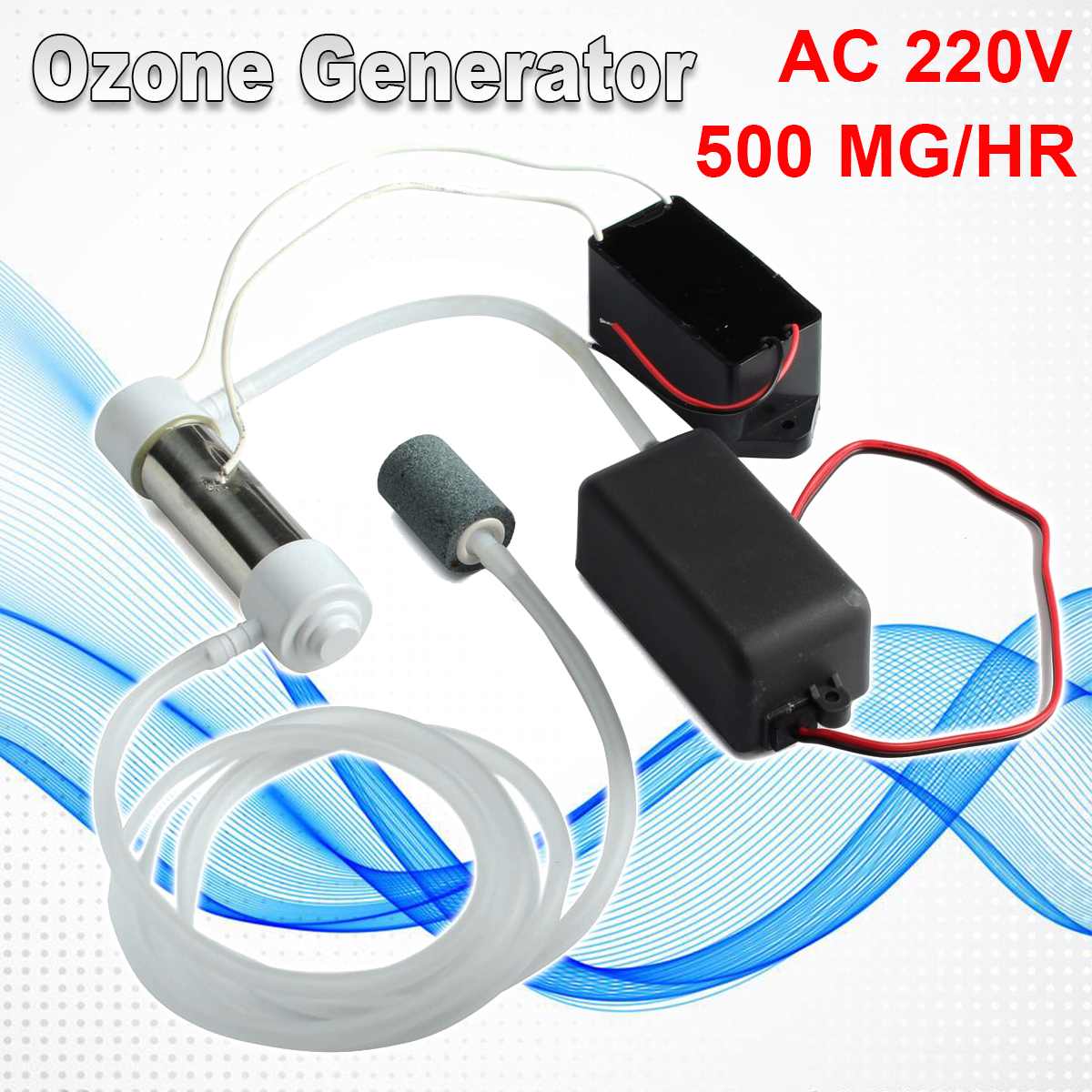 AC 220V 500mg Ozone Generator Ozone Water Air Clean Sterilizer Household Ozonizer Purifier