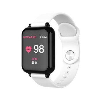 sports smart watch with blood pressure,oxygen bracelet and Fitness, for Samsung A7 A5 A6 A70S A50 A80 A8 Plus A6S A20e M40: white