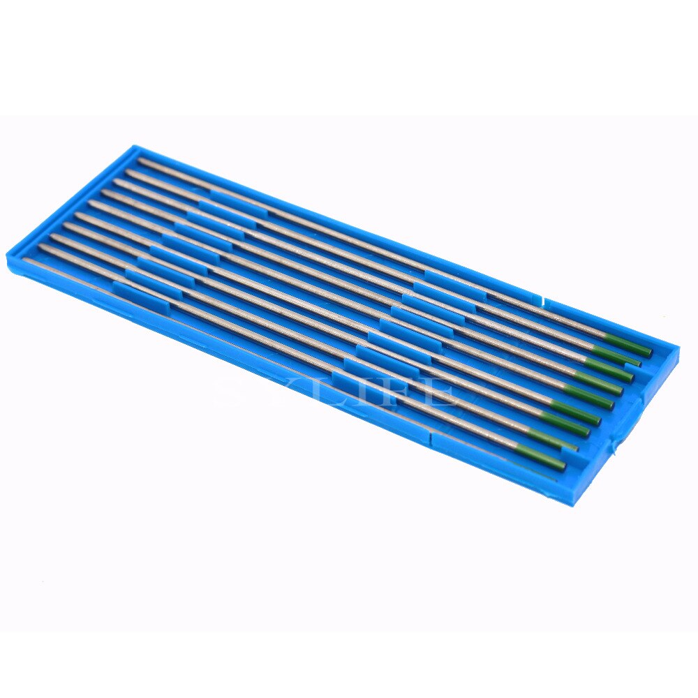 10 st 3/32 "  x 6 " ren volfram grön wp tig svetsning volfram elektrod med hölje