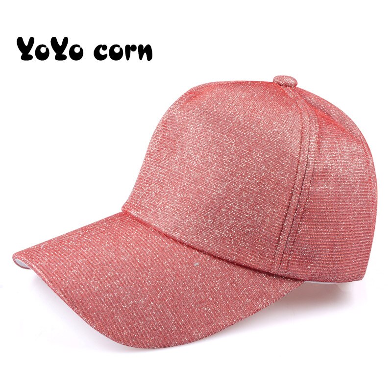 YOYOCORN Glitter Ponytail Baseball Cap Women Snapback Dad Hat Messy Bun Summer Hat Female Adjustable Hip Hop Hats: 7