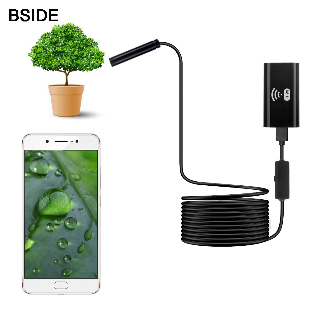 Cámara endoscópica Flexible IP67, boroscopio de inspección, impermeable, para Android, iPhone, 6LED, ajustable, 1/2/3, 5/5M