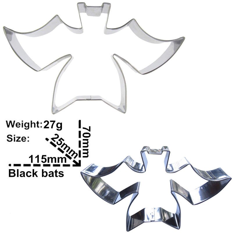 28 Stile Halloween Formine per biscotti Stampi Biscotti in acciaio inossidabile Stampo per biscotti Fai da te Fondente Pasticceria Decorazione Cottura Utensili da cucina: marrone