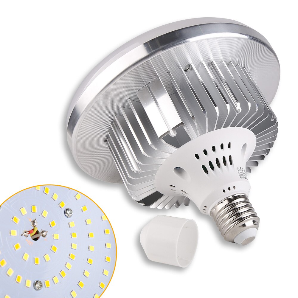 70W E27 Basis Helle Fotografie Tageslicht Lampe Fluoreszierende Kontinuierliche Beleuchtung Runde Lampe Für Softbox Fotografische Foto Schießen