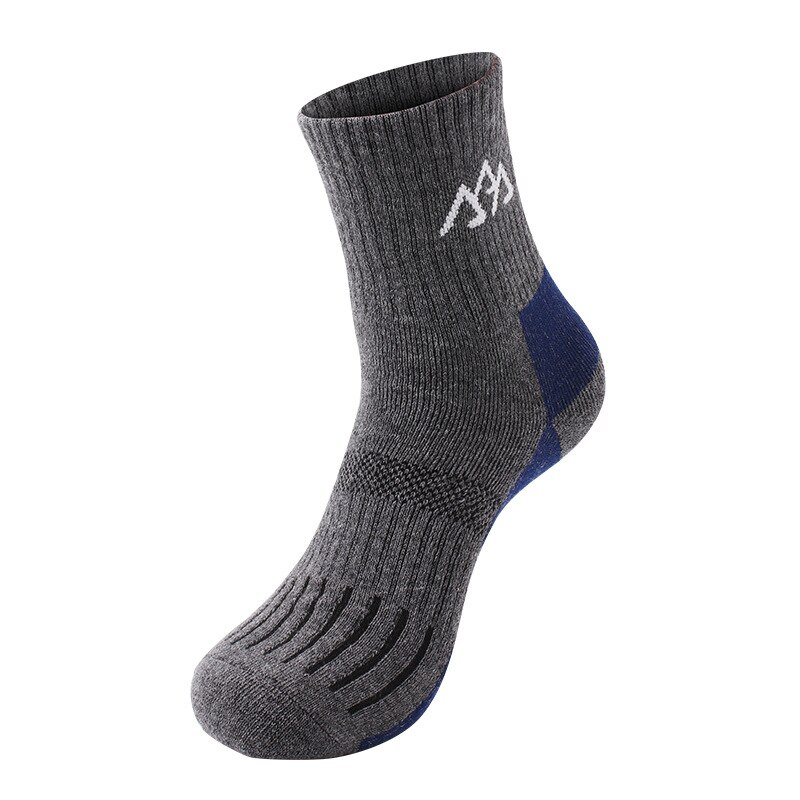 Calze da sci termiche invernali uomo caldo donna Outdoor ciclismo snowboard escursionismo sport calze Coolmax calze termiche più spesse: blue  004 size L