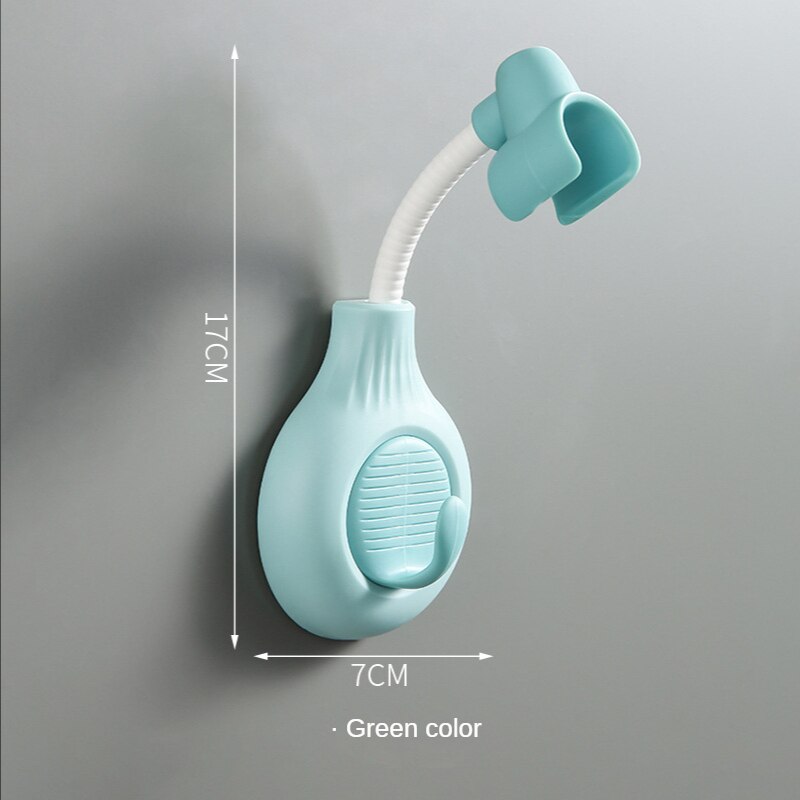 Fissatore senza punzonatura soffione doccia sospeso soffione doccia a pioggia per bambini accessori doccia regolabili per asciugatura fiori a parete per bagno: Cielo Blu