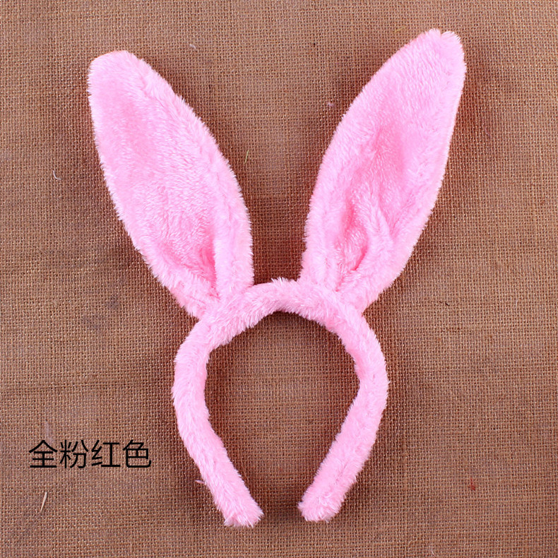 Cerchietto per capelli con orecchie di coniglio in peluche, orecchie da coniglio, fascia per feste a tema, prestazione sul palco, copricapo, Natale, Pasqua, costume cosplay: giallo
