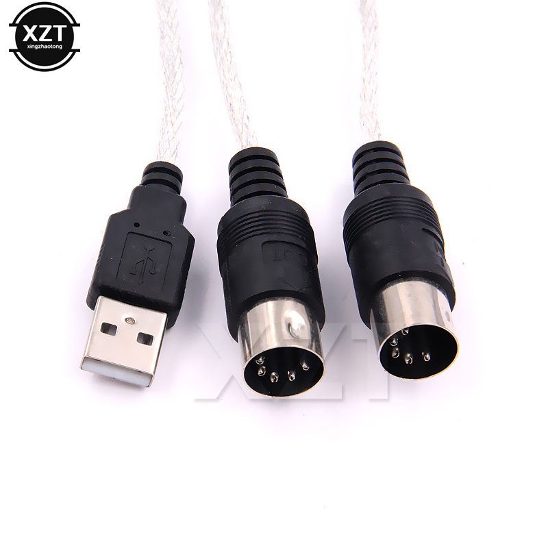 Kabel midi robić konwertera USB w-na zewnątrz profesjonalny interfejs midi audio muzyka na klawiaturę PC na fortepian elektryczny adapter bębna