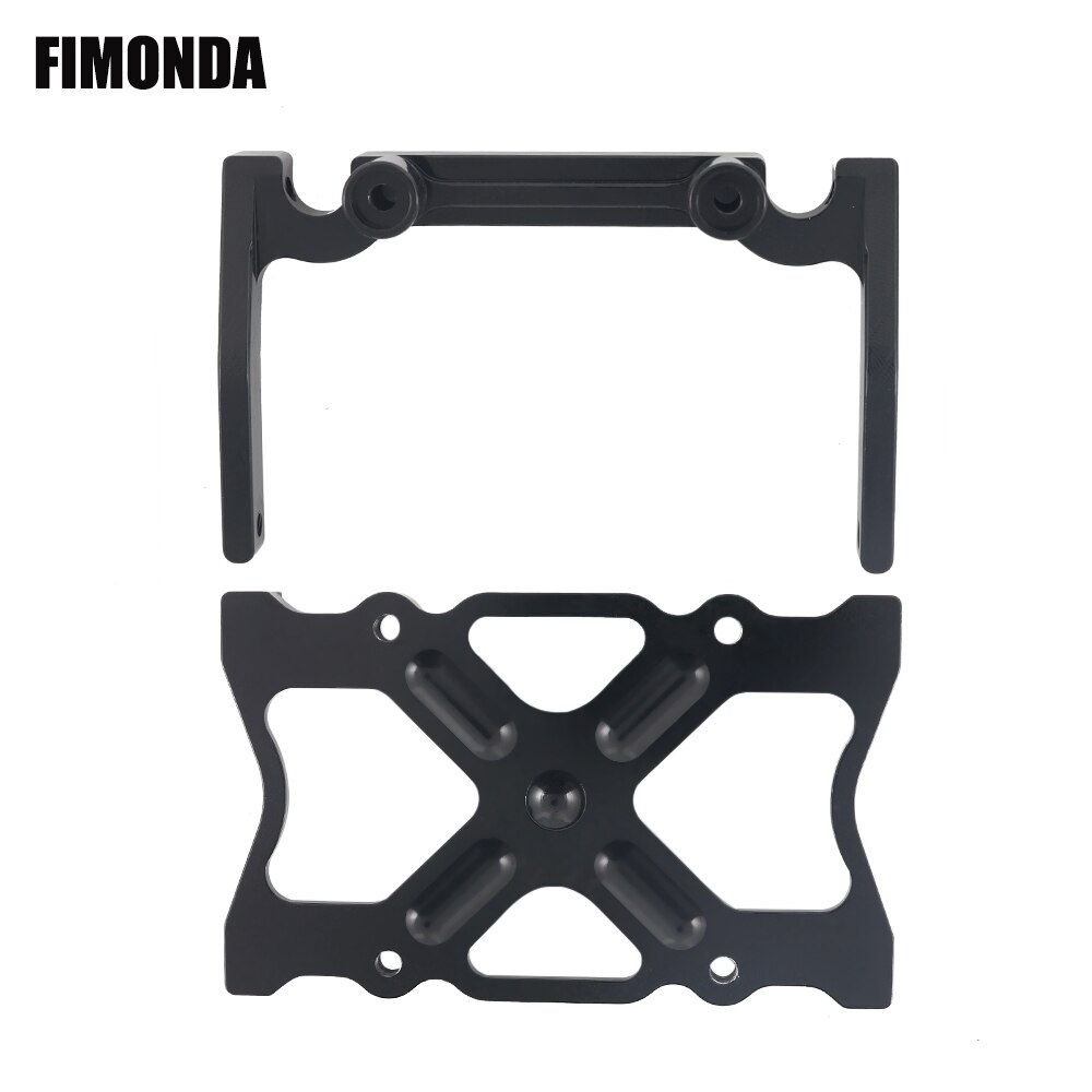 FIMONDA 1/10 RC Crawler Chassis In Metallo Kit di 313 millimetri 12.3 "Passo con di Trasmissione In Metallo di Alluminio Asse Telaio In Fibra di Carbonio ferroviario: Chassis Brace Set B