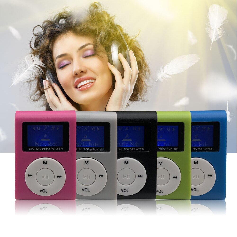 Mini USB MP3 Player Lcd-scherm Ondersteuning Tf-kaart FM Radio