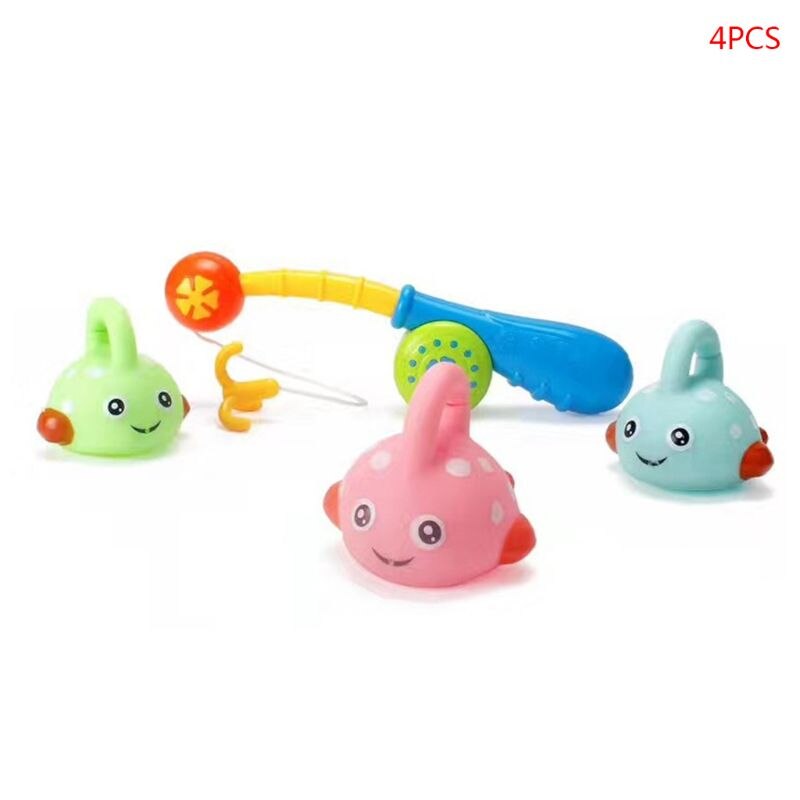 4 Stks/set Babybadje Speelgoed Kinderen Plastic Water Vissen Speelgoed Knijpen Water Spray Haak