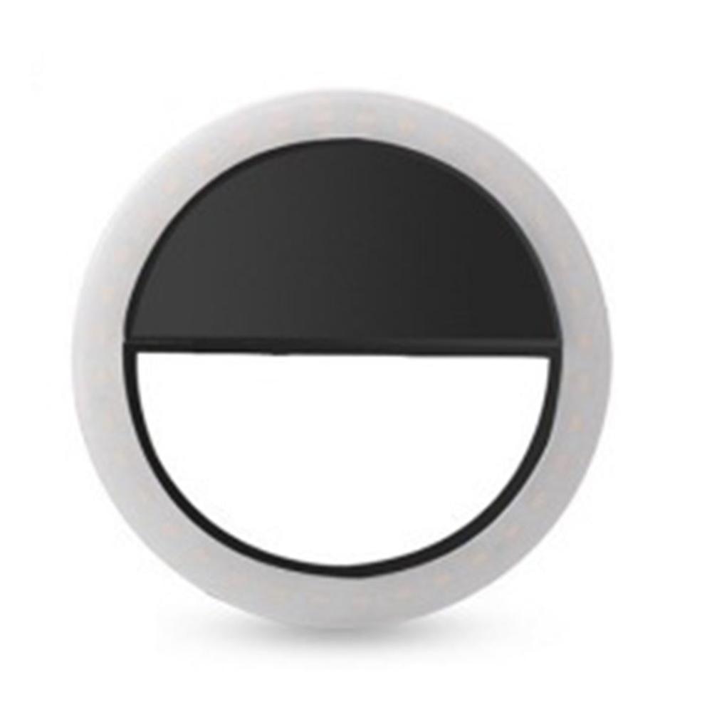 Nyeste selfie lysring led lampe mobiltelefon linse selfie led lamp ring flash mobiltelefon kamera linser lys 4 farver