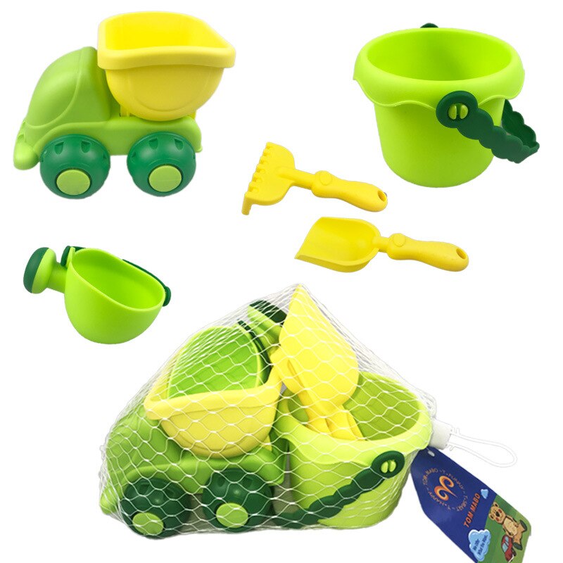 Giocattoli estivi da spiaggia in plastica morbida per bambini giochi Set di scatole di sabbia per acqua Set di secchielli da spiaggia interattivi per bambini gioco di acqua di sabbia giochi di carrelli